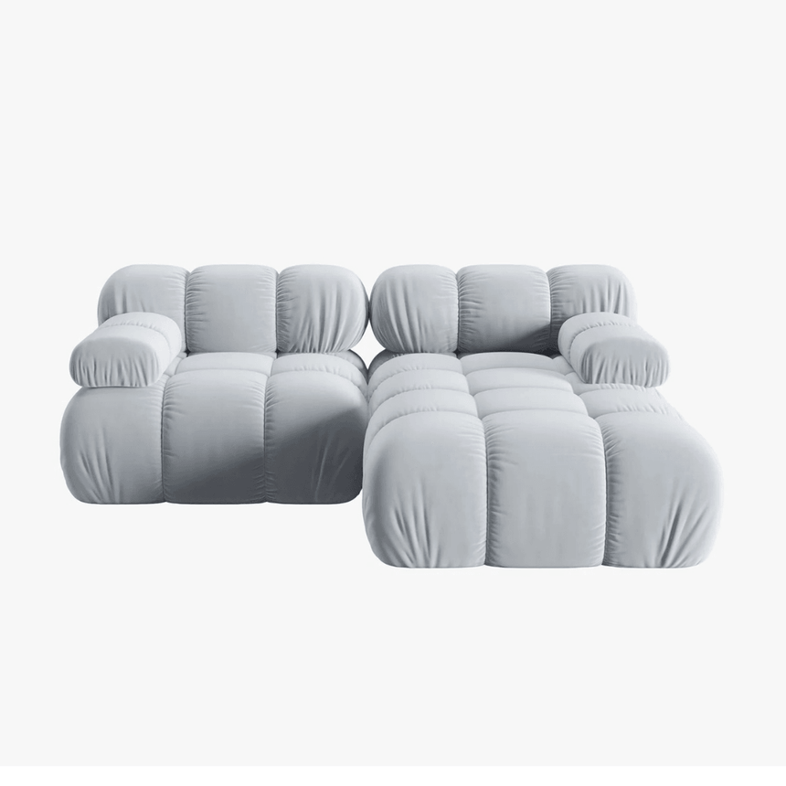 Bellis right-hand velvet corner sofa 188x155