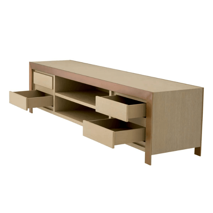 Talbot fa TV állvány sárgaréz szegéllyel