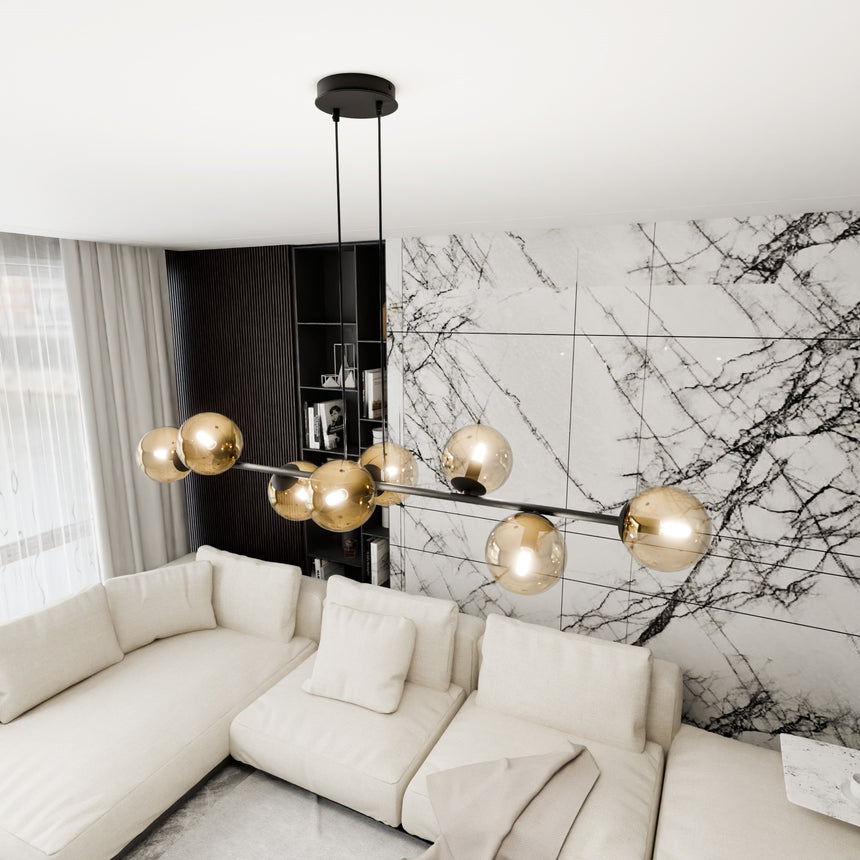 Rossi 8 BL Honey fém függőlámpa