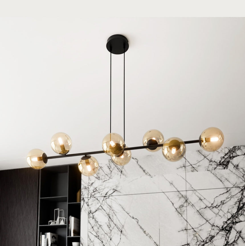 Rossi 8 BL Honey fém függőlámpa