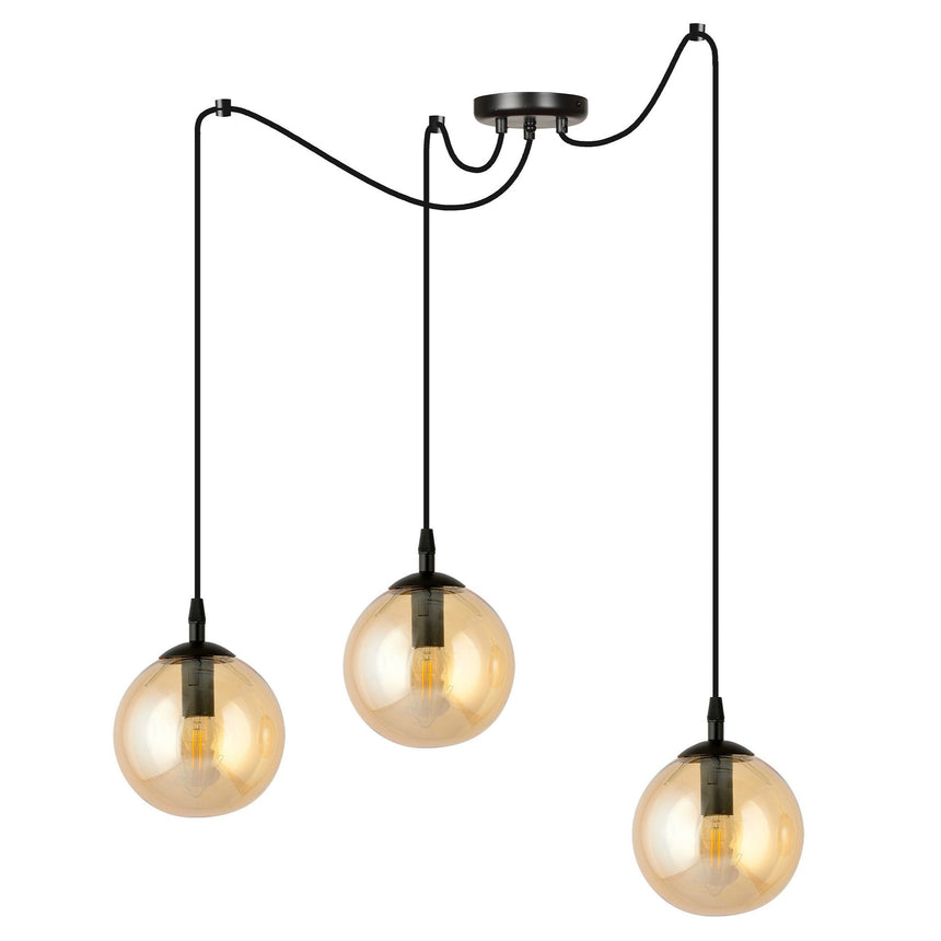 Gigi 3 BL üveg függőlámpa