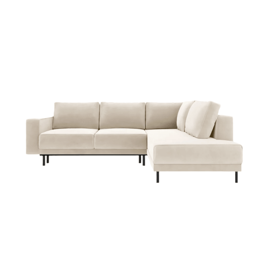 Caro jobbos bársony sarokkanapé