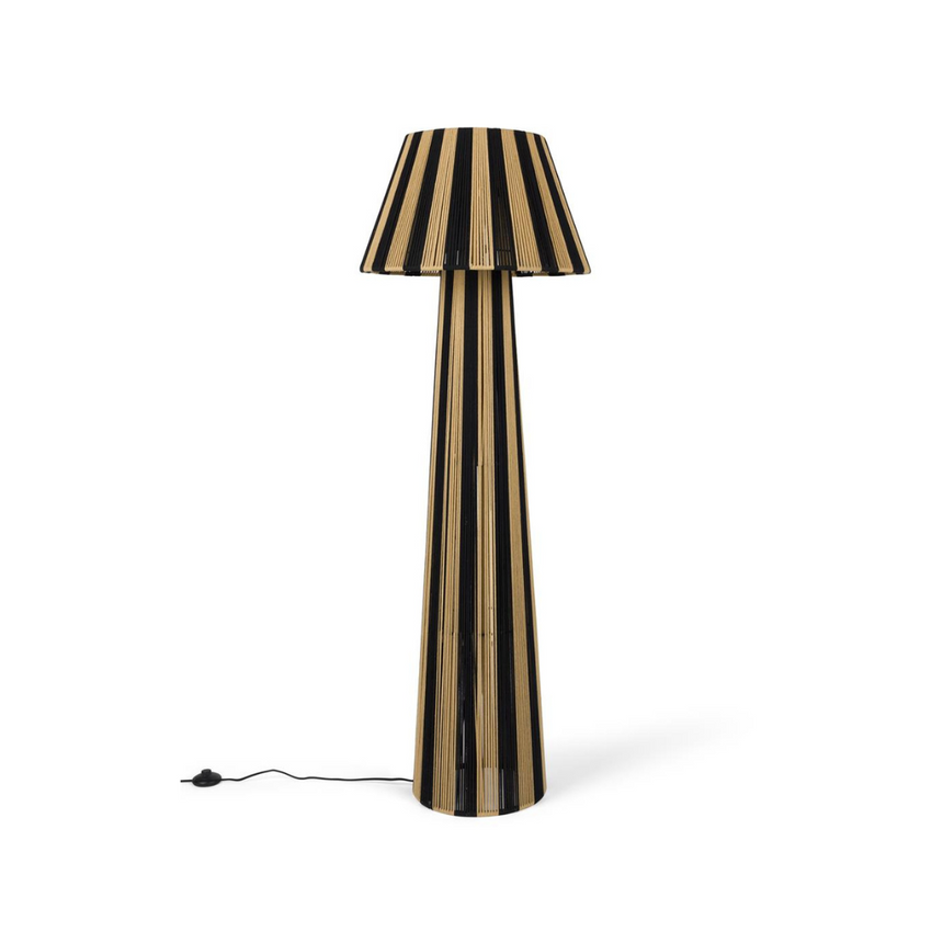 Stripe it up metal floor lamp