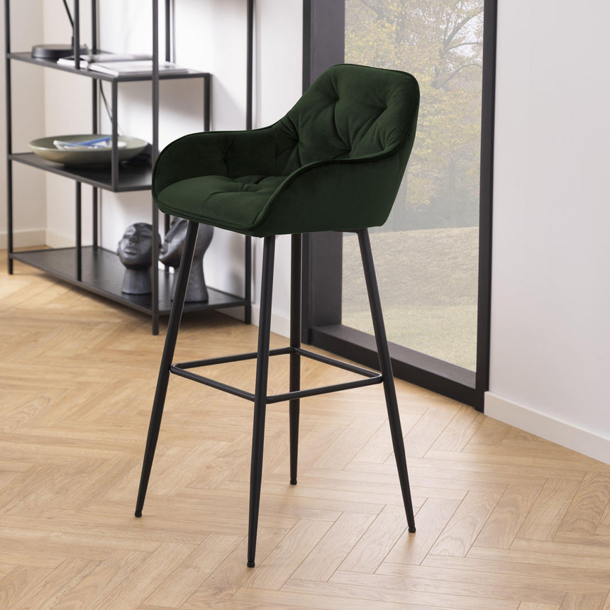 Brooke bársony bárszék-11