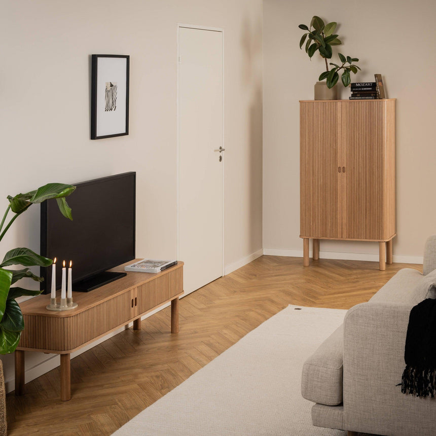 Langley tolóajtós fa kabinet-3