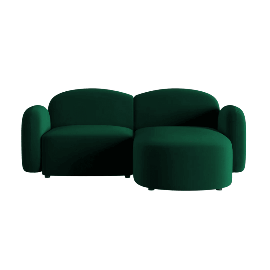 Blair jobbos bársony sarokkanapé 194x167