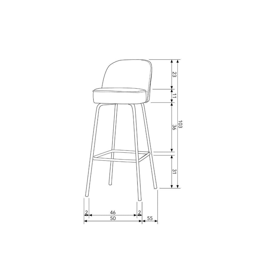 Vogue szövet bárszék-2