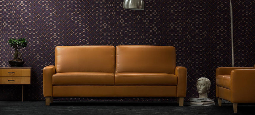 Tobacco modular sofa