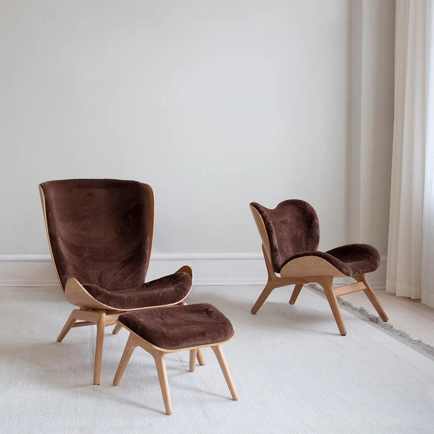 The Reader plüss fotel natúr kerettel