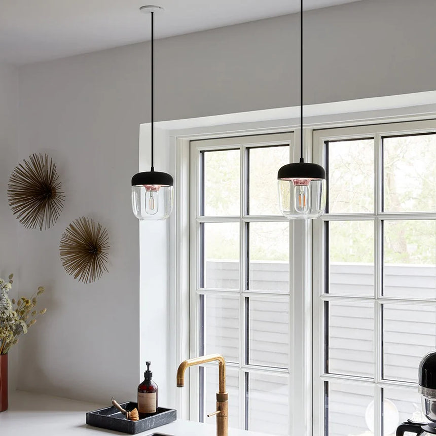 Acorn Black üveg lámpabúra