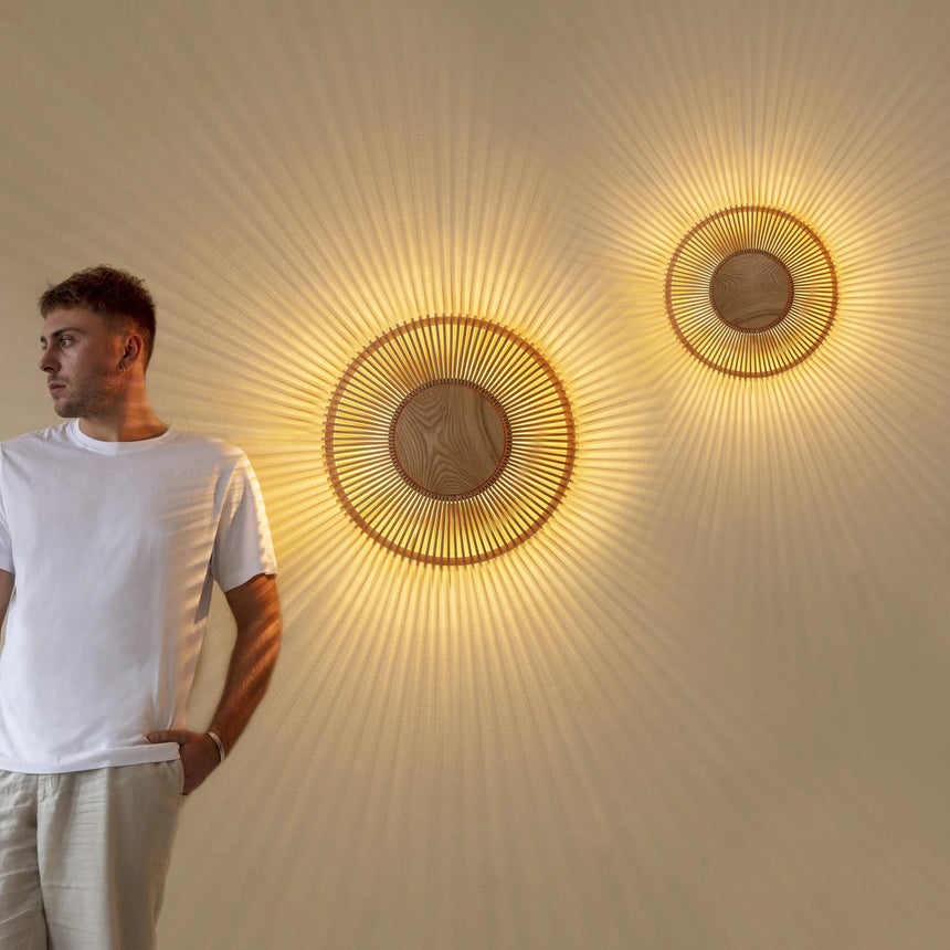 Clava Up Wood fa falilámpa Ø49