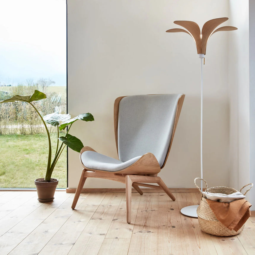 The Reader szövet fotel natúr kerettel