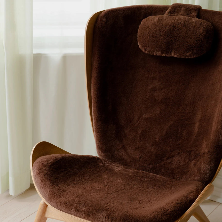 The Reader plüss fotel natúr kerettel