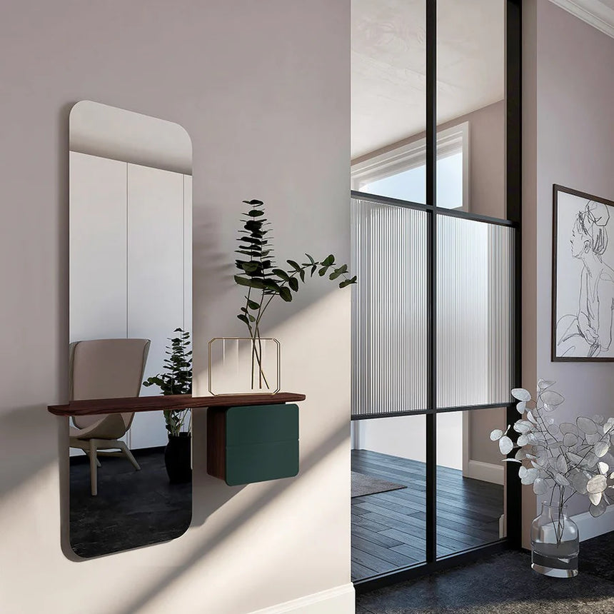 One More Look fa tükör sötétbarna kerettel