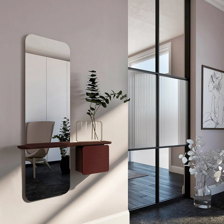 One More Look fa tükör sötétbarna kerettel