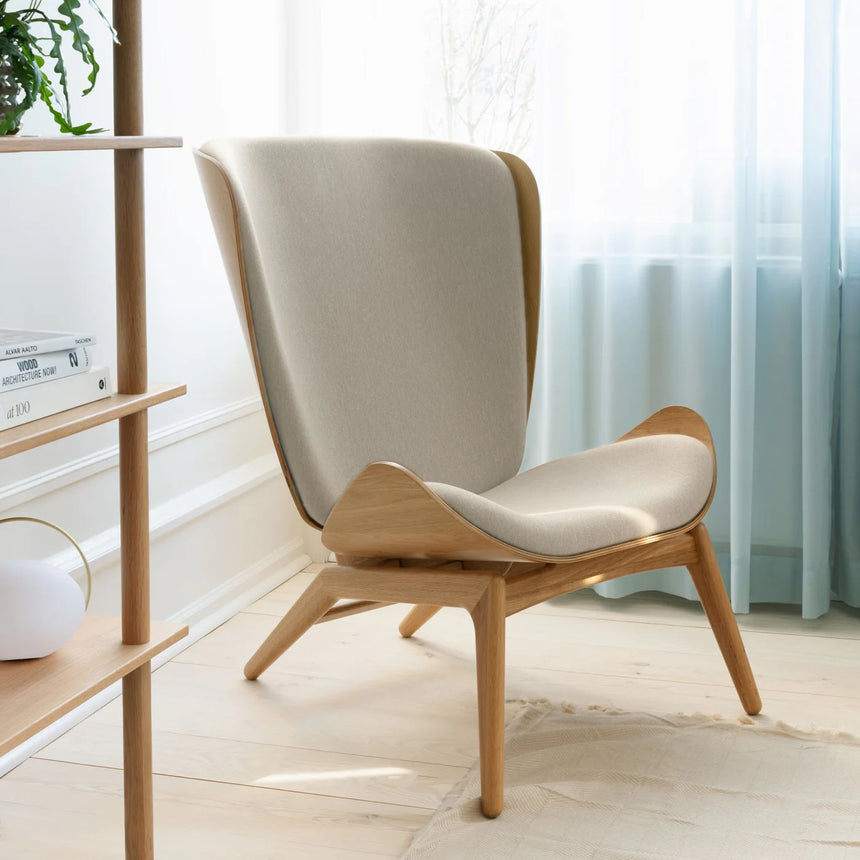 The Reader szövet fotel natúr kerettel