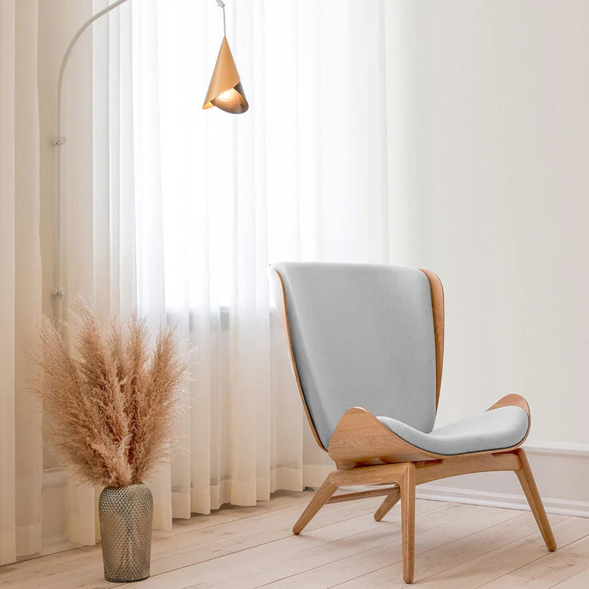 The Reader szövet fotel natúr kerettel