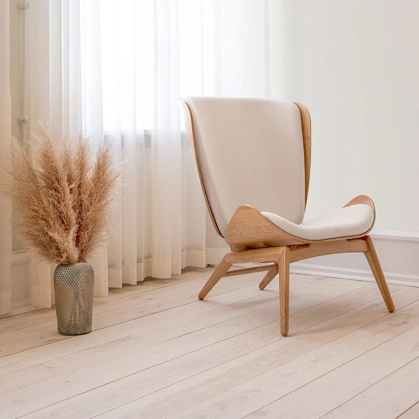 The Reader szövet fotel natúr kerettel