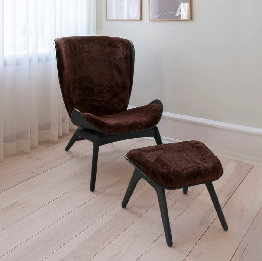 The Reader plüss fotel fekete kerettel