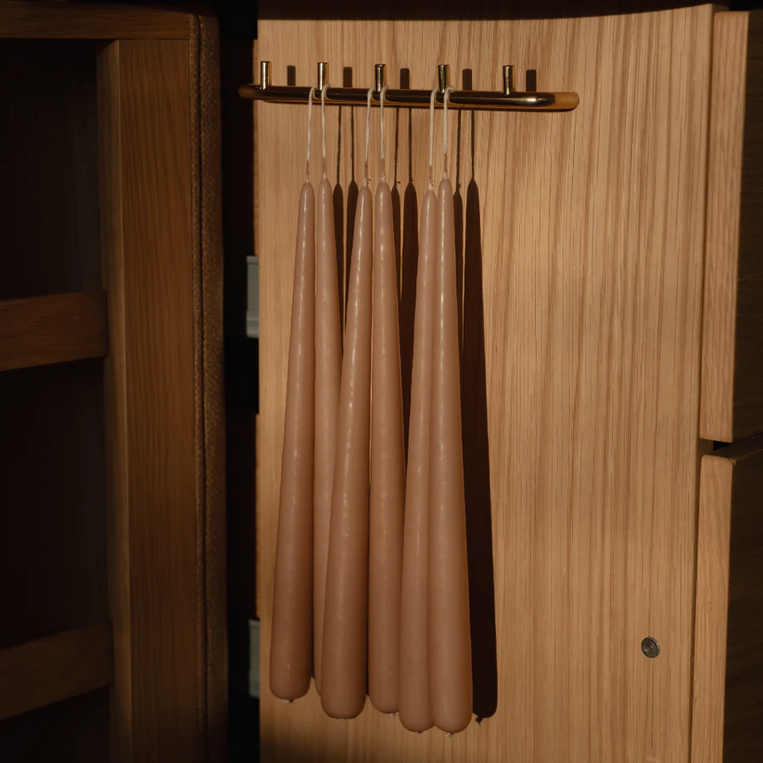 The Conversation Piece fabric armchair with natural frame