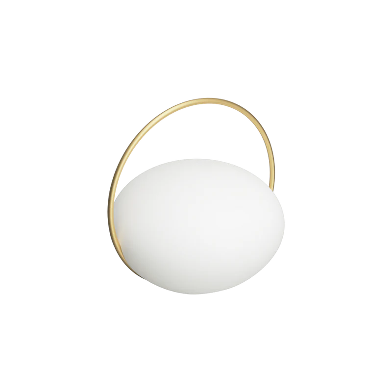 The Conversation Piece fabric armchair with natural frame