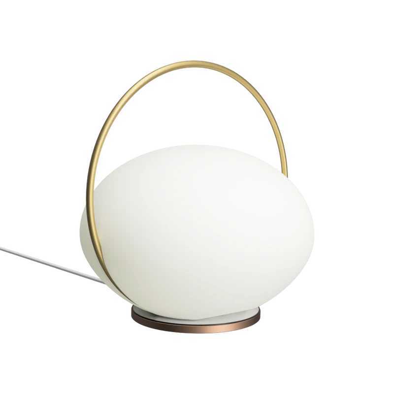 The Conversation Piece fabric armchair with natural frame