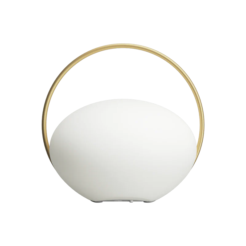 The Conversation Piece fabric armchair with natural frame