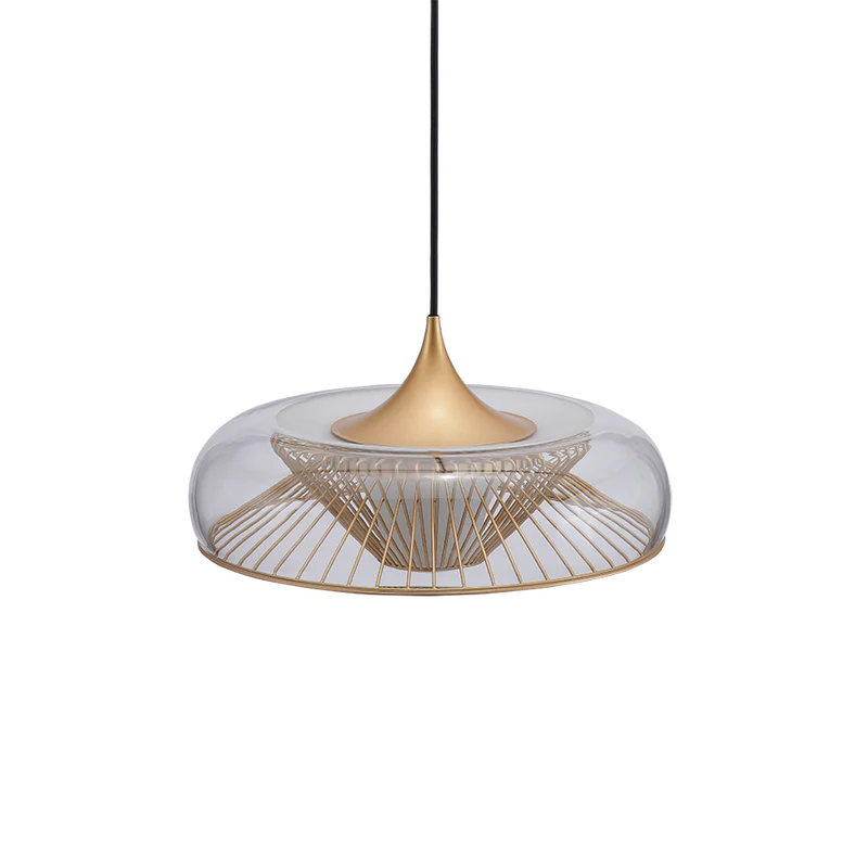 The Conversation Piece fabric armchair with natural frame