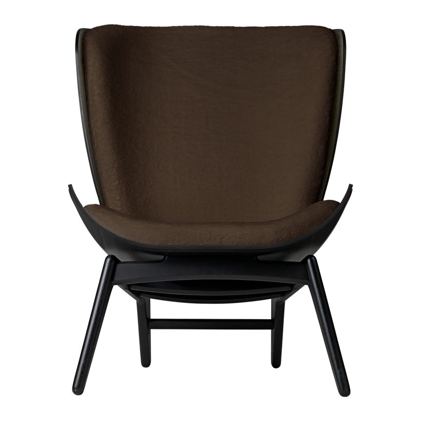 The Reader plüss fotel fekete kerettel