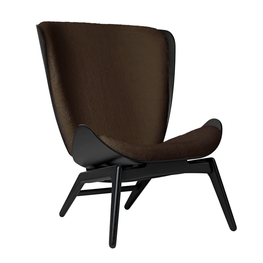 The Reader plüss fotel fekete kerettel