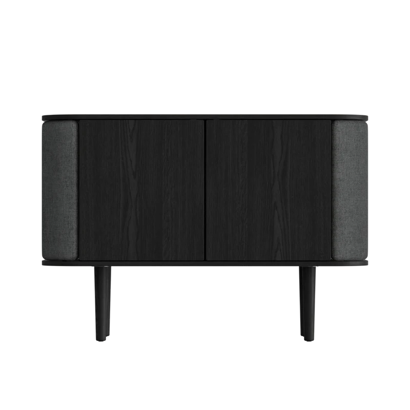 Treasures fa kabinet fekete kerettel 75×109