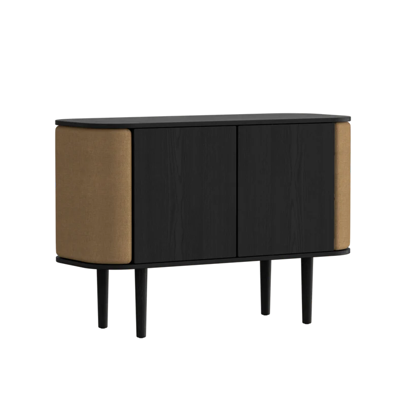 Treasures fa kabinet fekete kerettel 75×109