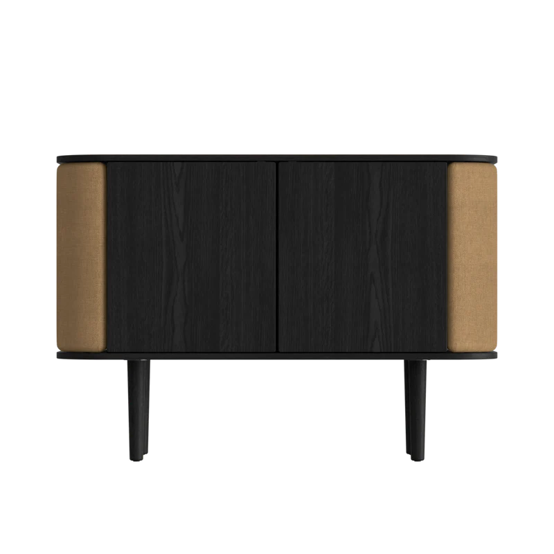 Treasures fa kabinet fekete kerettel 75×109