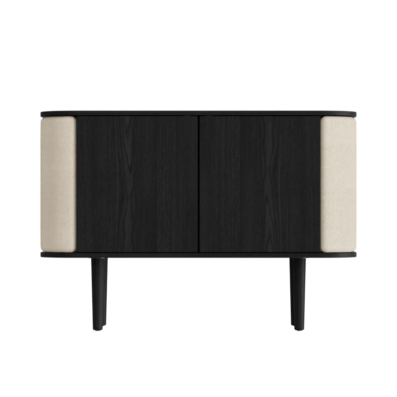 Treasures fa kabinet fekete kerettel 75×109