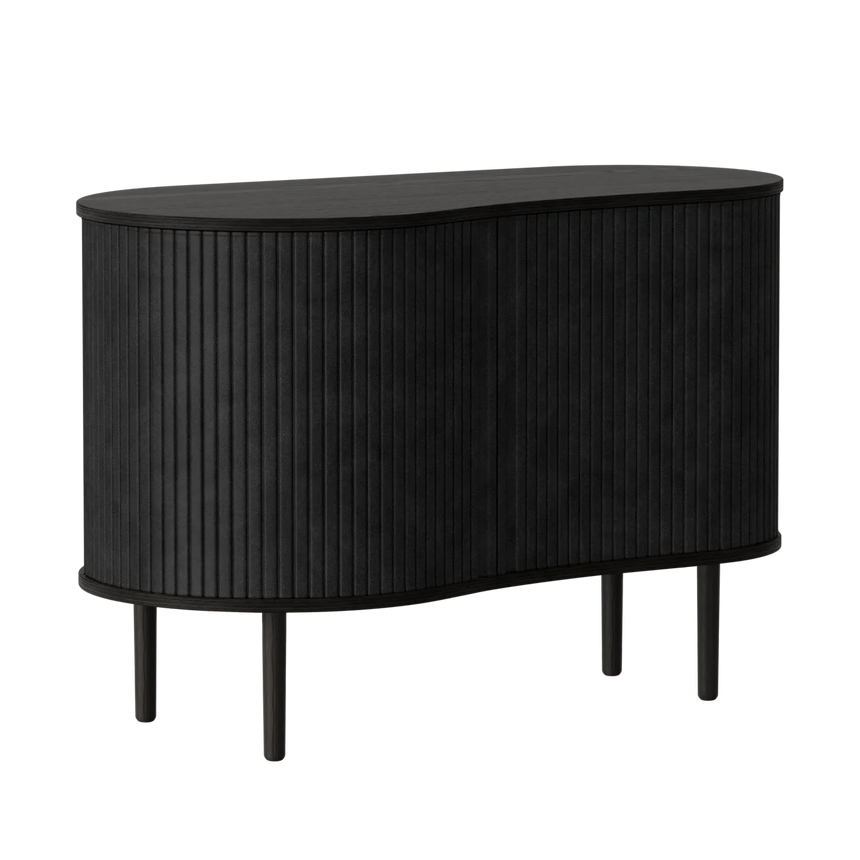 Audacious textilbőr kabinet fekete kerettel 67×100