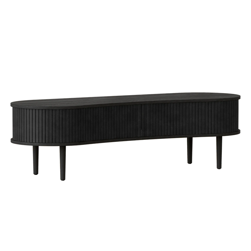 The Conversation Piece fabric armchair with natural frame