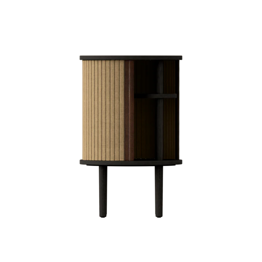 Audacious fa éjjeliszekrény fekete kerettel