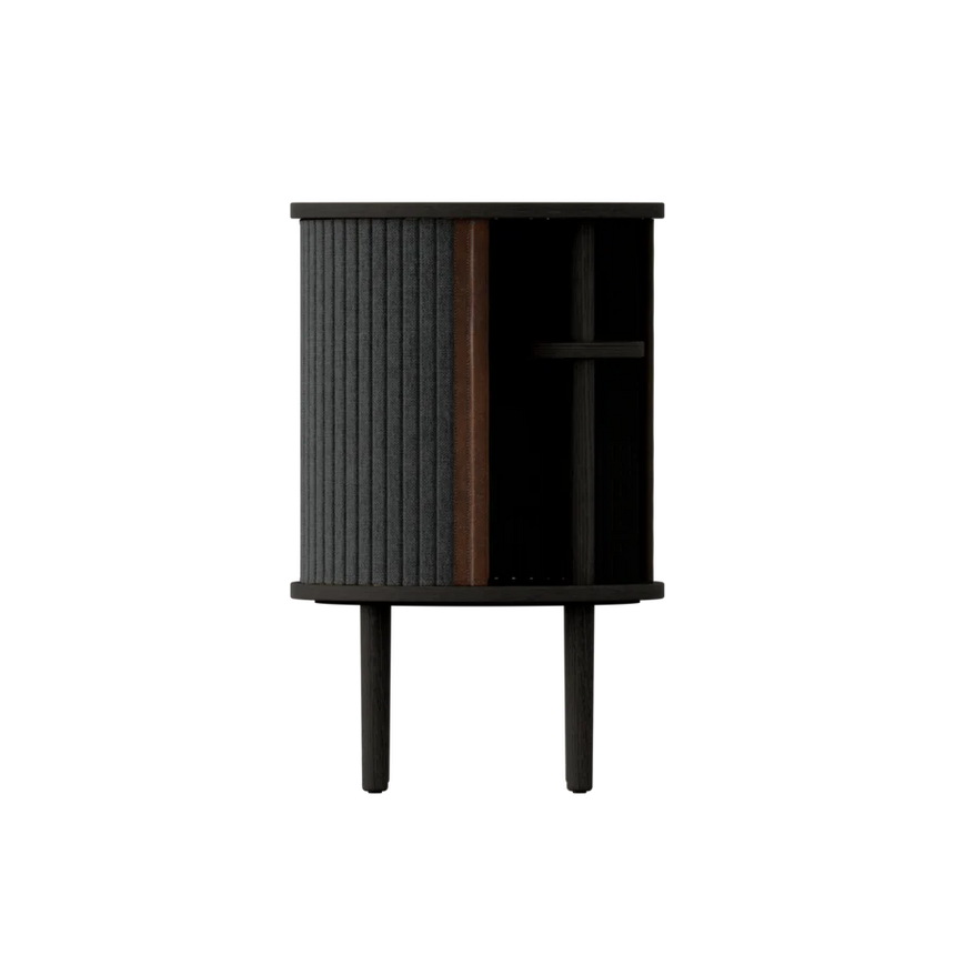 Audacious fa éjjeliszekrény fekete kerettel