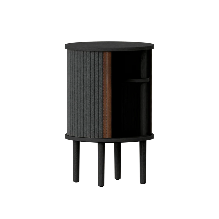 Audacious fa éjjeliszekrény fekete kerettel