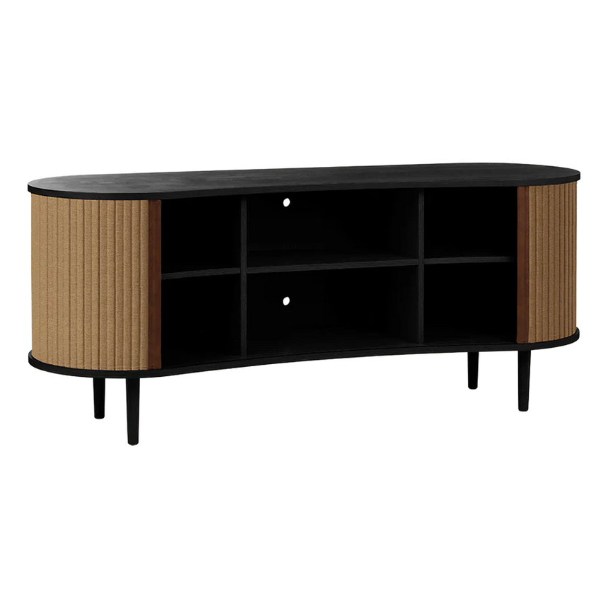 Audacious fa kabinet fekete kerettel 67x160