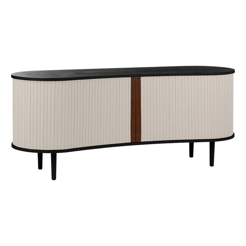 Audacious fa kabinet fekete kerettel 67x160