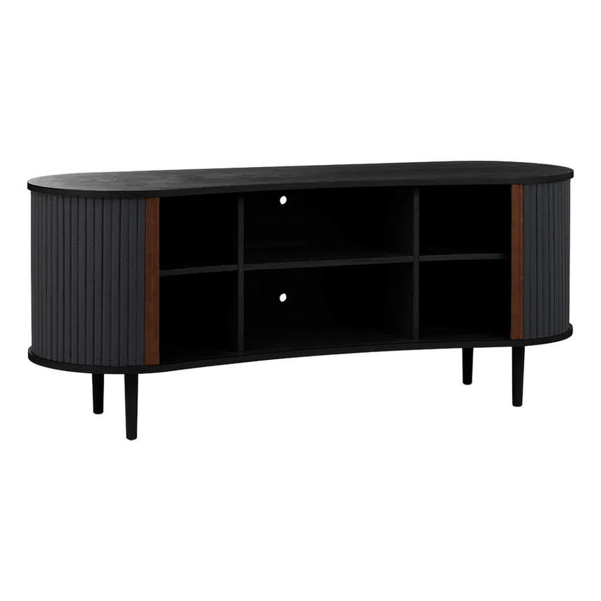 Audacious fa kabinet fekete kerettel 67x160