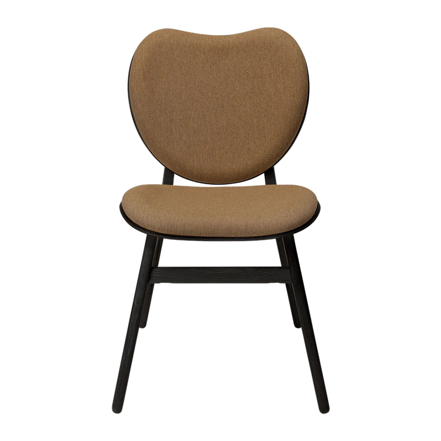 The Conversation Piece fabric armchair with natural frame