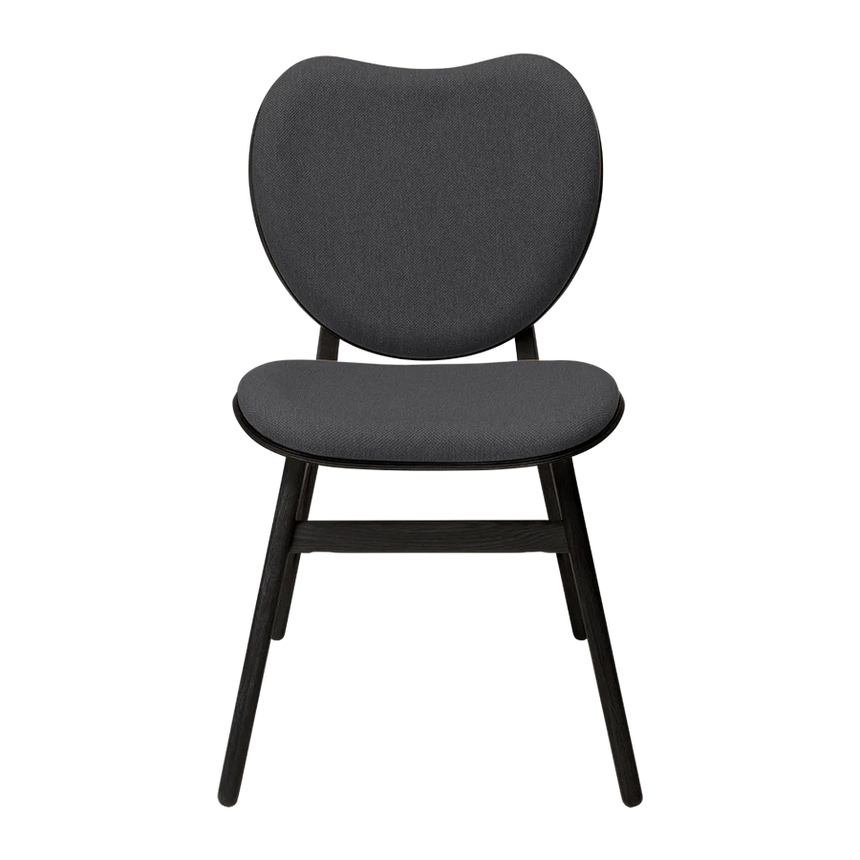 The Conversation Piece fabric armchair with natural frame