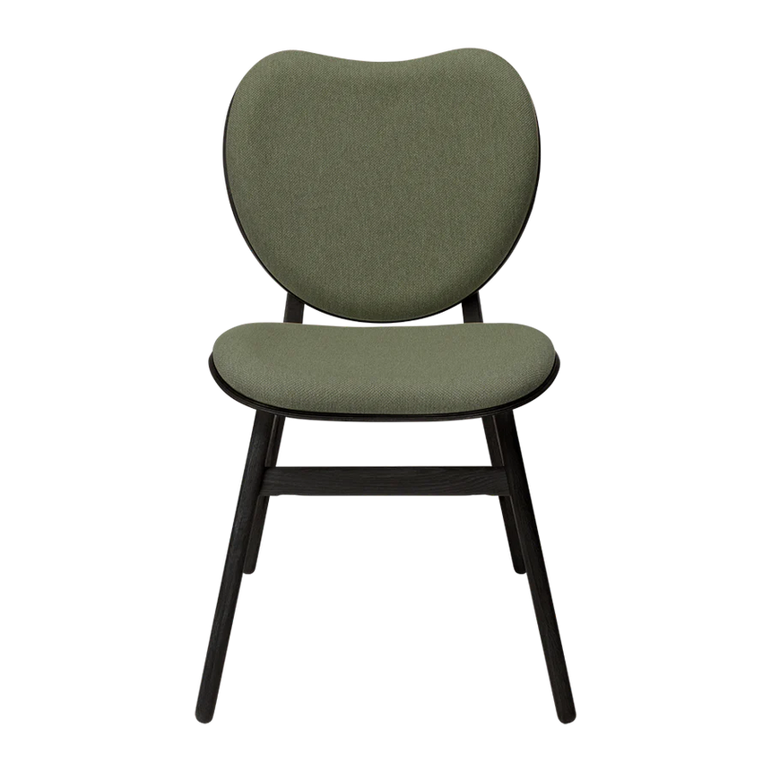 The Conversation Piece fabric armchair with natural frame