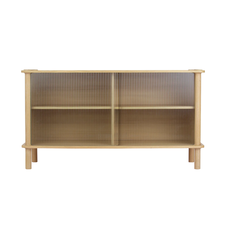 Italic fa kabinet üveg ajtókkal