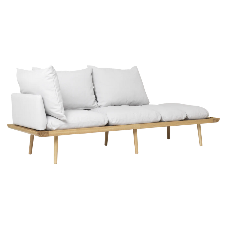 Lounge Around 3 személyes szövet kanapé natúr kerettel