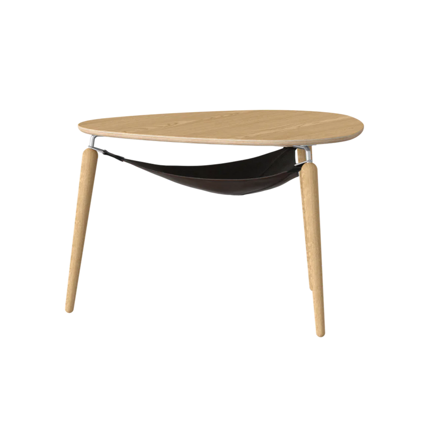 Hang Out fa dohányzóasztal ezüst kerettel