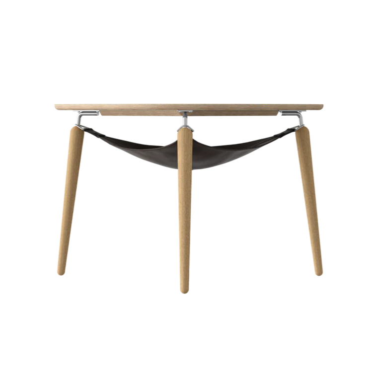 Hang Out fa dohányzóasztal ezüst kerettel