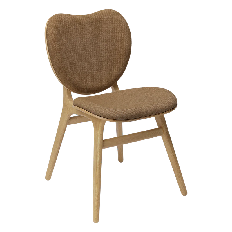 The Conversation Piece fabric armchair with natural frame